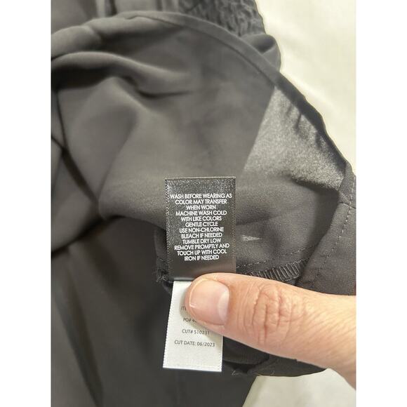 Torrid Babydoll Long Sleeve Blouse Womens Size 12 Black Boho Peasant NWT - Picture 9 of 12